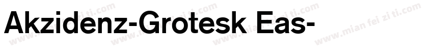 Akzidenz-Grotesk Eas字体转换